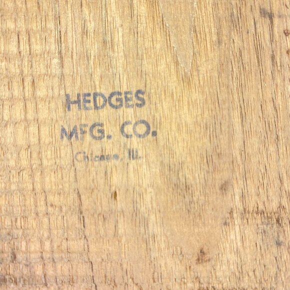 Vintage Hedges Hinged Box Joint Wood Recipe Box - Picture 8 of 13